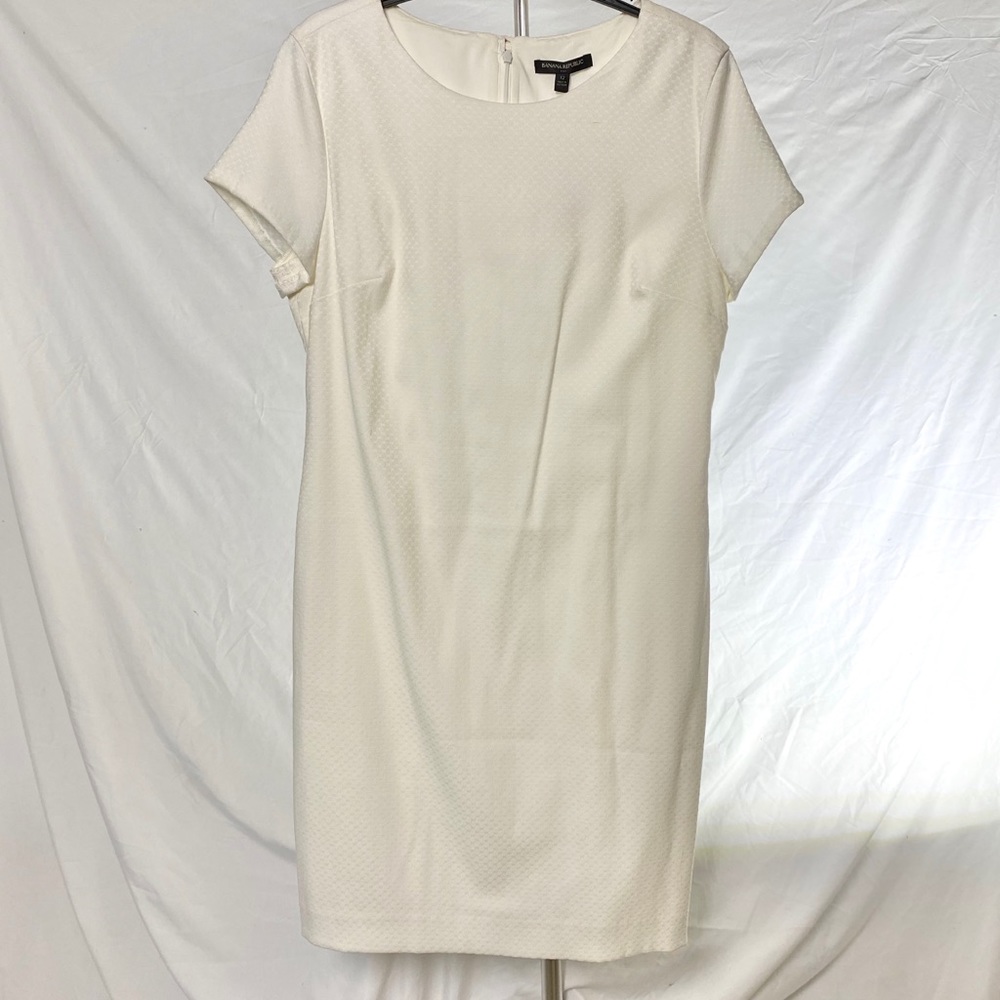 Banana Republic Factory White Business Dress